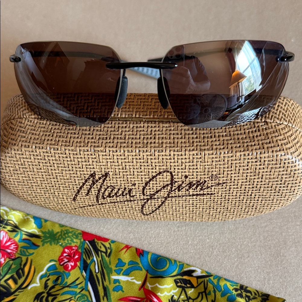 Maui Jim Black and Brown Sunglasses